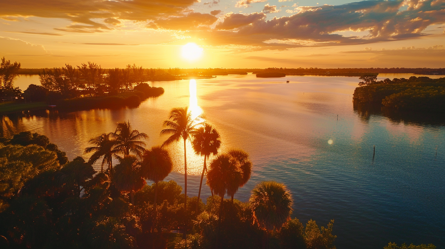 Nurse smiling in Florida landscape